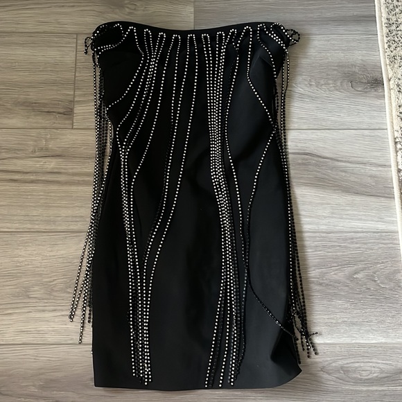 Jewel Dripping Bandage Dress - Picture 2 of 8